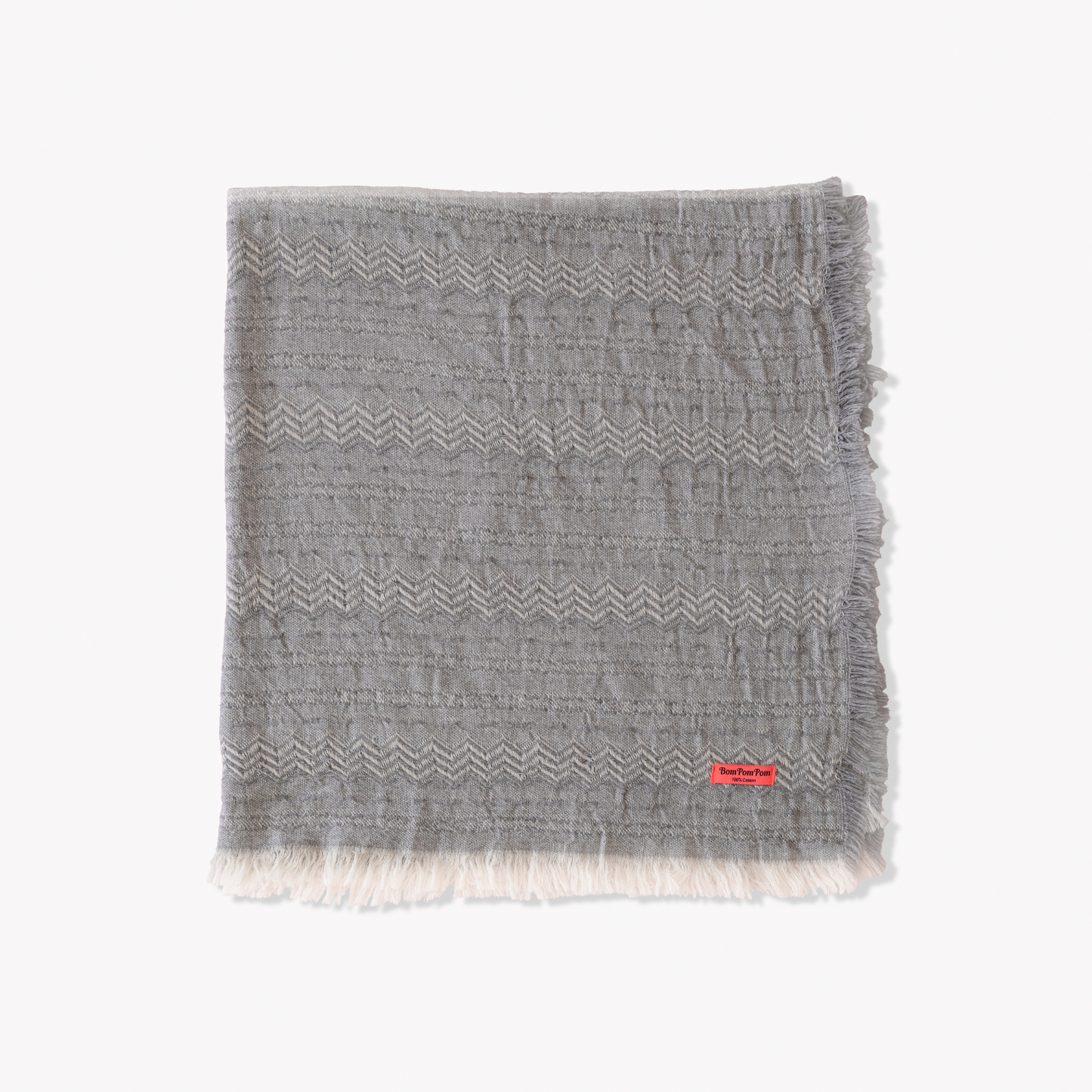 Gray cotton scarf