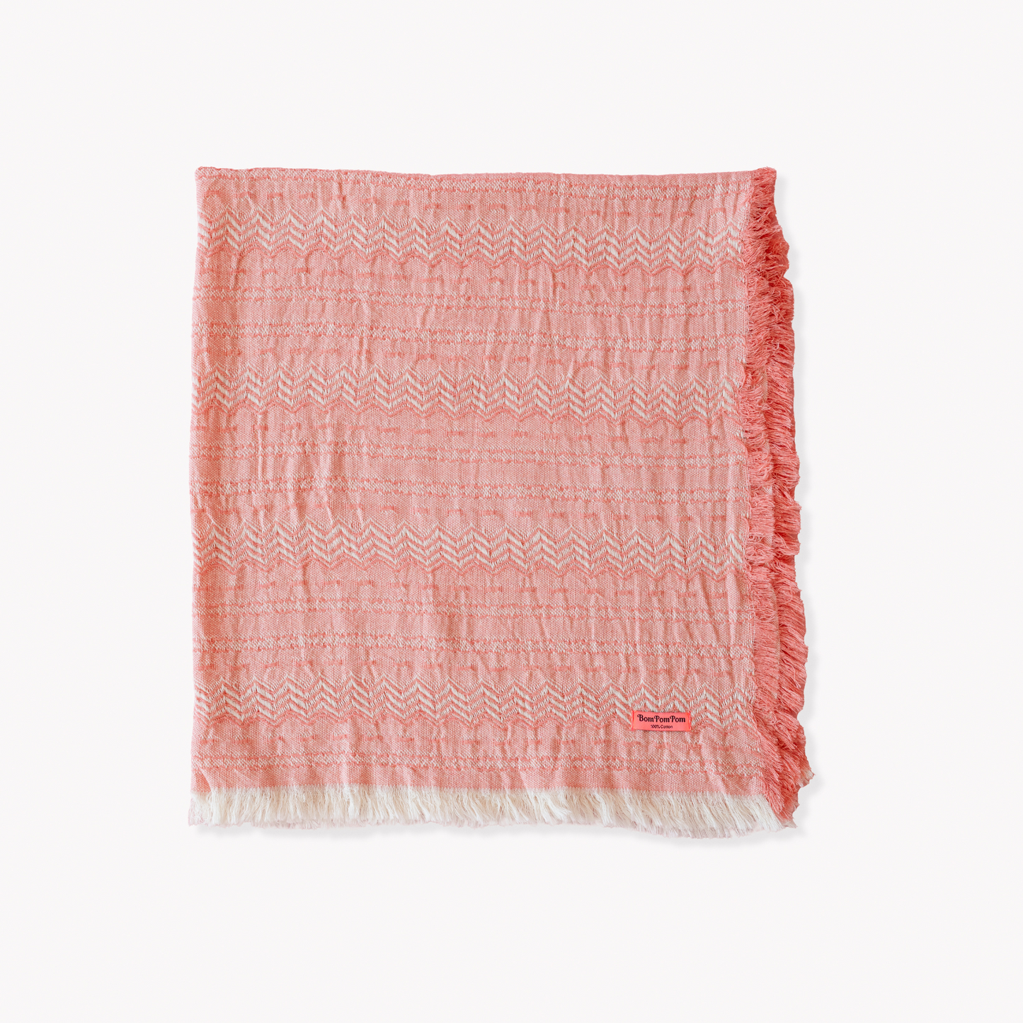 Pink cotton scarf