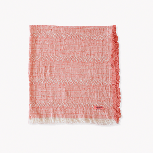 Pink cotton scarf