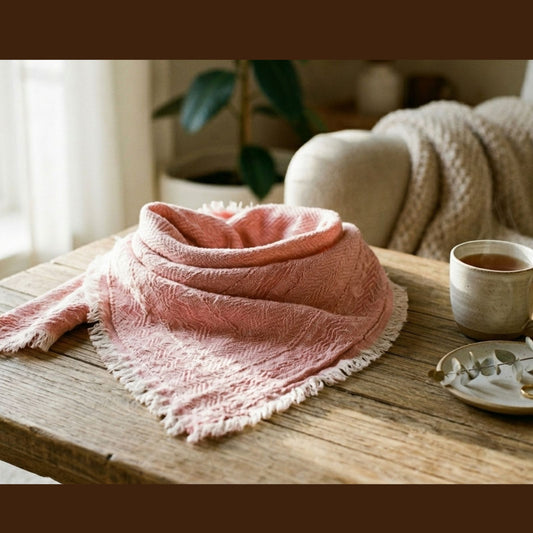 Signature scarf - Rose pink