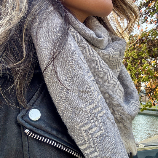 Signature scarf - Heather gray