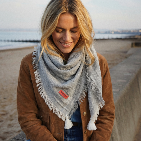Signature scarf - Heather gray